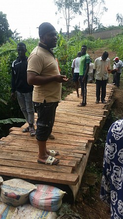 Construction of bridge in Zone 3