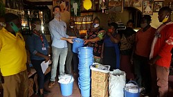 International red cross on the fight against Covid19 in Upper Atu-Azire
