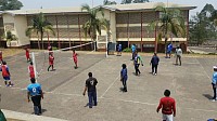 Playing Volleyball