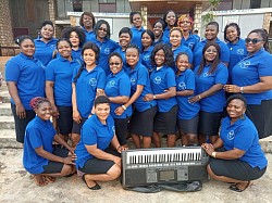 The ladies of the St Joseph Celestial Voices Choir