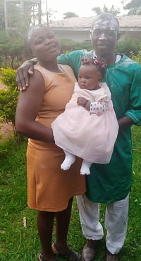 Mr and Mrs Formbalang David with Baby Joy